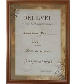 Csengőd Hegyközség Borverseny - Pinot Noir Rosé 2011 - arany